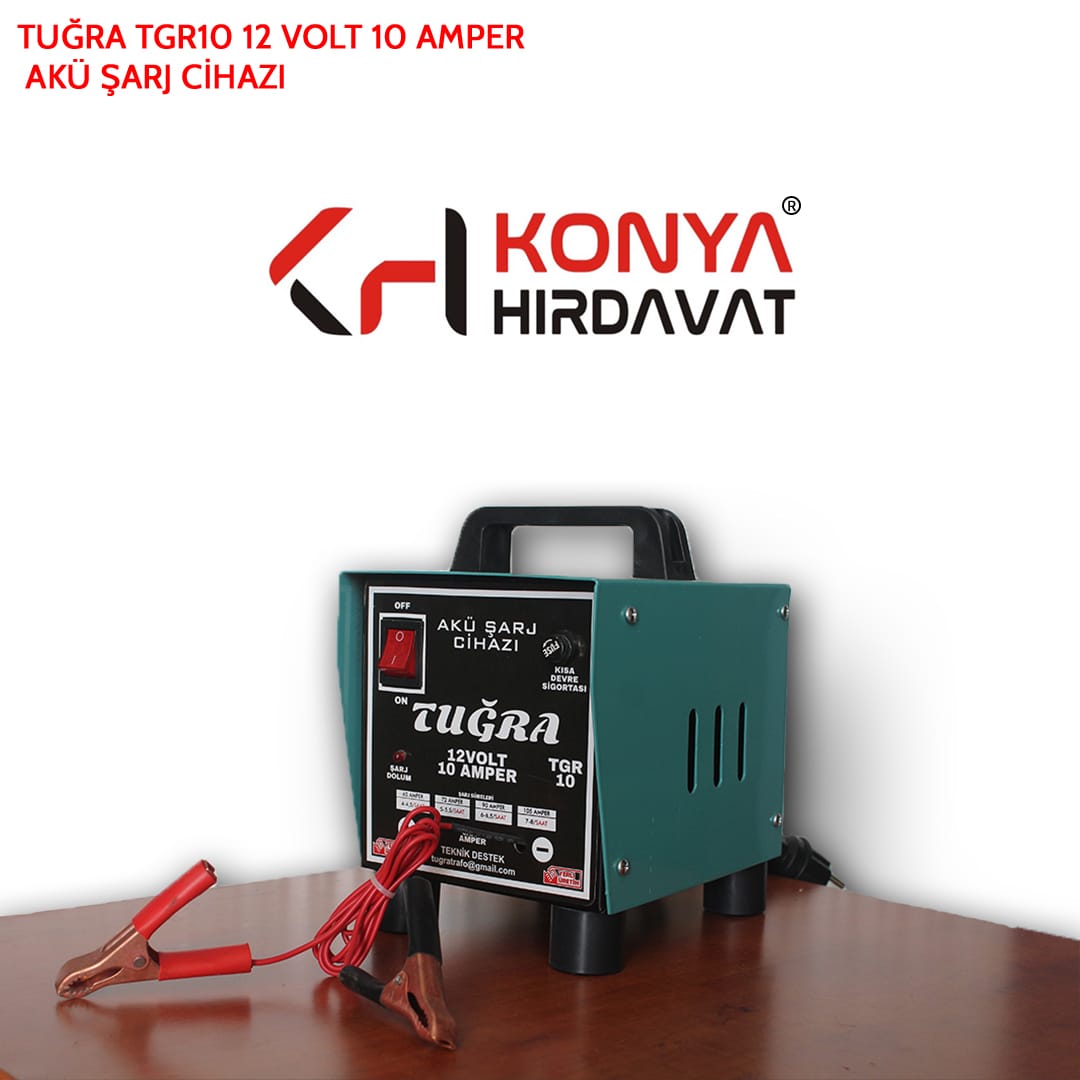 Tuğra Tgrid 12 volt 10 Amper Akü Şarj Cihazı